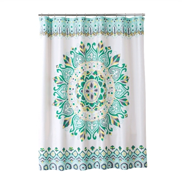 š Artistic Fabric Shower Curtain Multicolor NEW - Picture 5 of 5